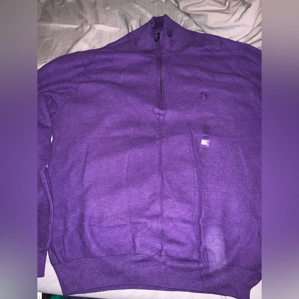POLO RALPH LAUREN 1/4 ZIP SWEATER